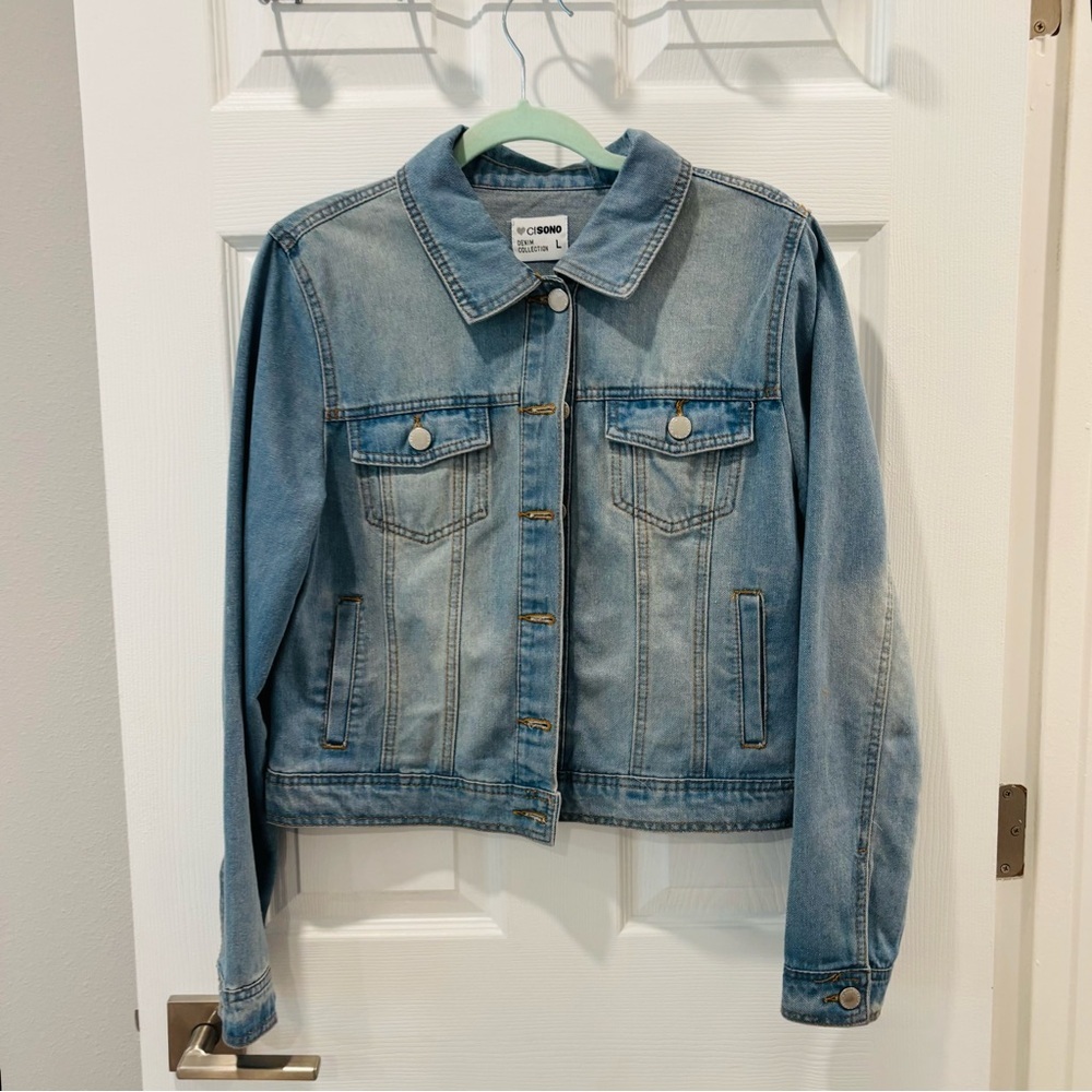 Ci Sono Medium Blue denim jacket size large‎